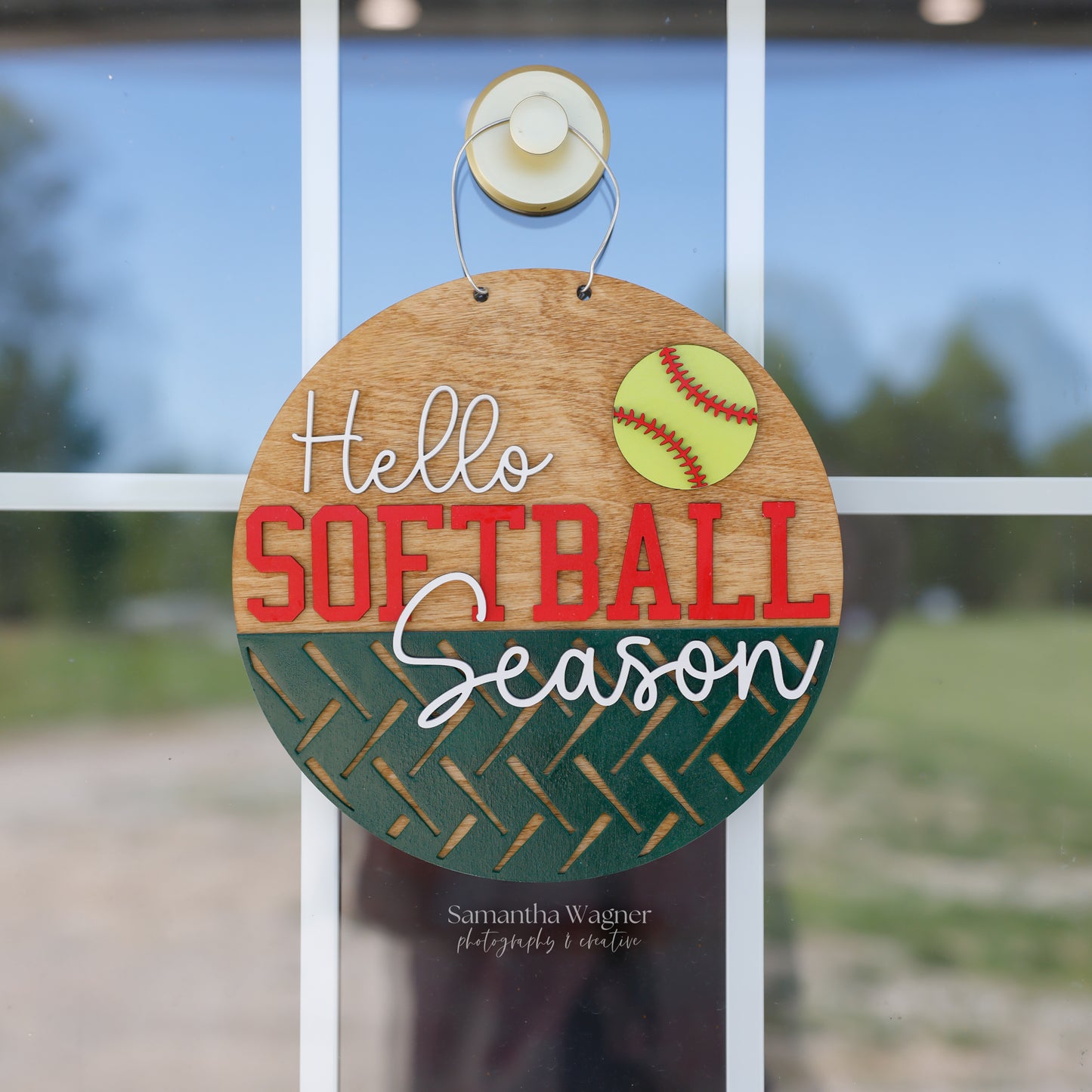 PREORDER: "Hello Baseball/Softball Season" Door Hanger
